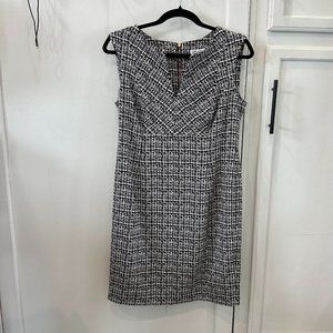 CALVIN KLEIN MARLOWE FITTED KNIT DRESS SIZE 10